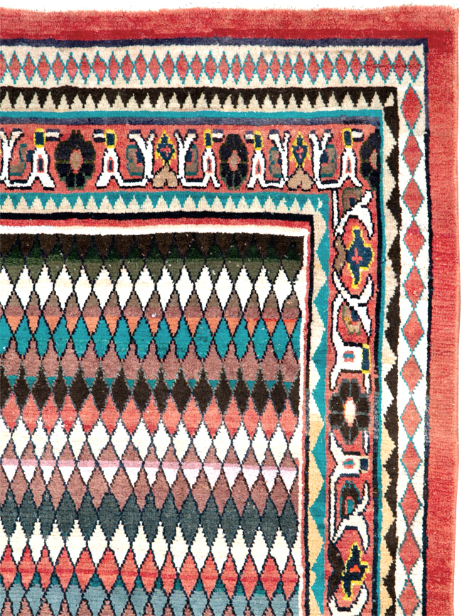 Vintage Persian Mahal Runner, No.26232 - Gss