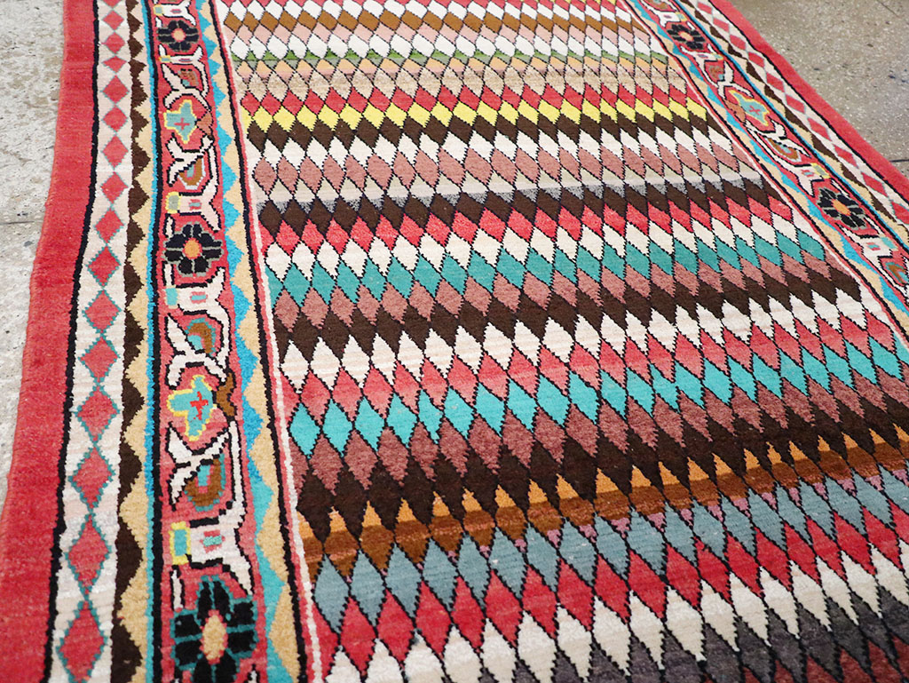 Vintage Persian Mahal Runner, No.26232 - Gss