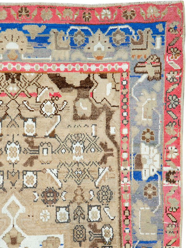 Vintage Persian Hamadan Rug, No.26233 - Gss