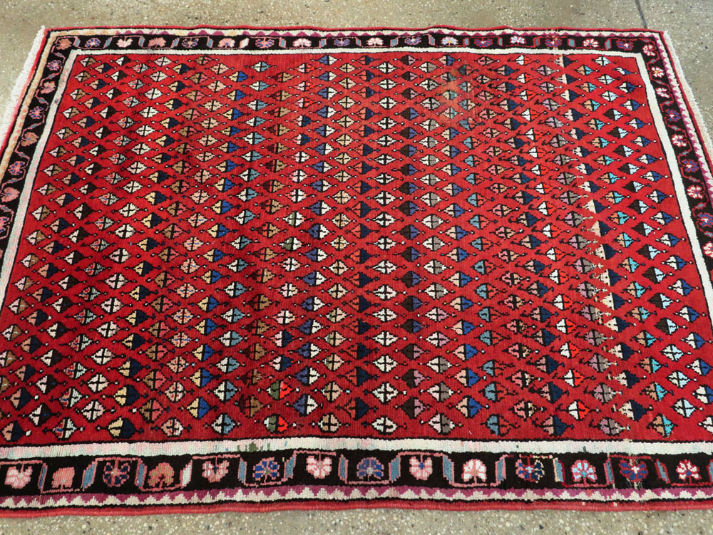 Vintage Persian Hamadan Rug, No.26234 - Gss