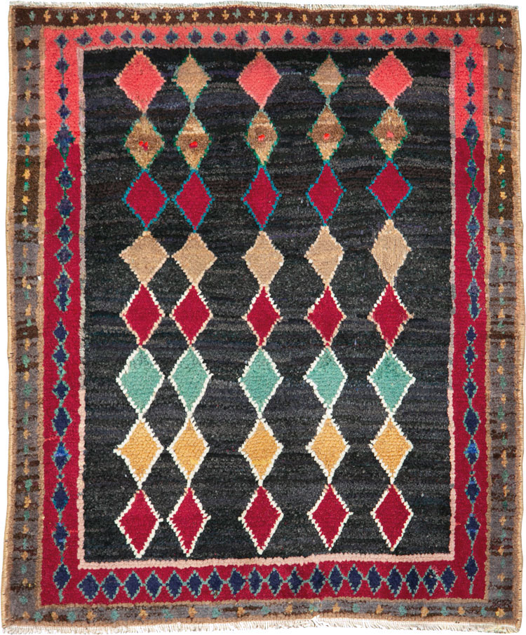 Vintage Persian Mahal Rug, No.26237 - Gss