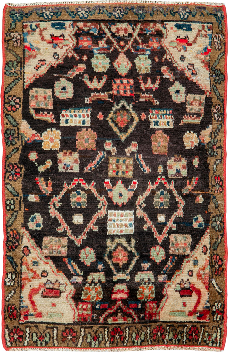 Vintage Persian Hamadan Rug, No.26253 - Gss