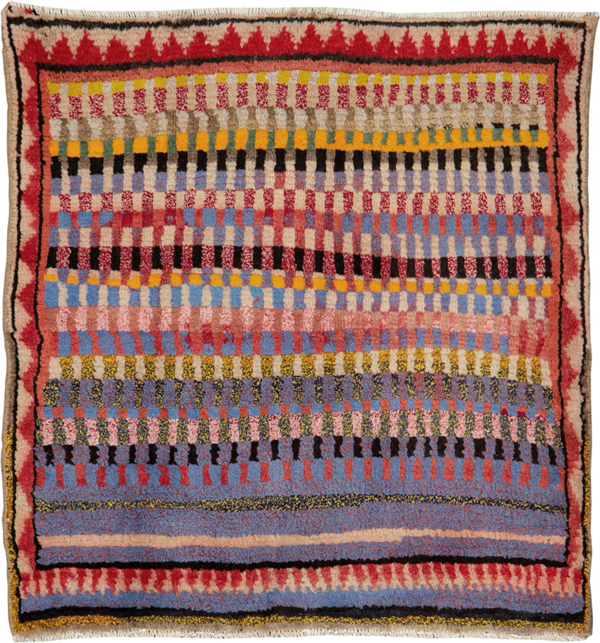 Vintage Persian Mahal Rug, No.26256 - Gss