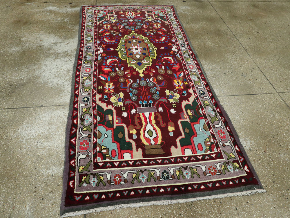 Vintage Persian Hamadan Rug, No.26263 - Gss
