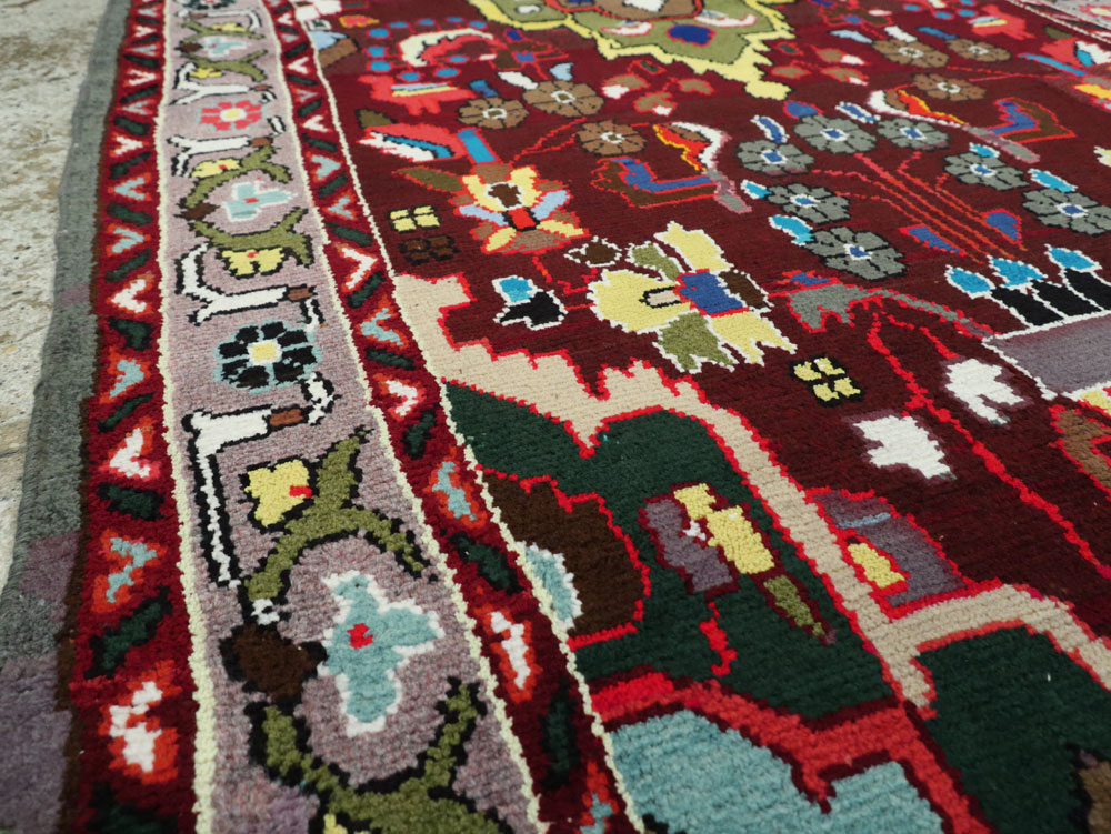 Vintage Persian Hamadan Rug, No.26263 - Gss