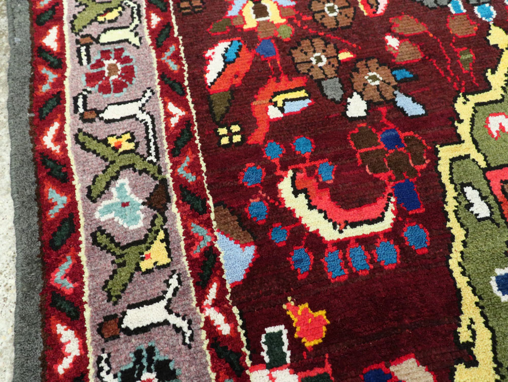 Vintage Persian Hamadan Rug, No.26263 - Gss