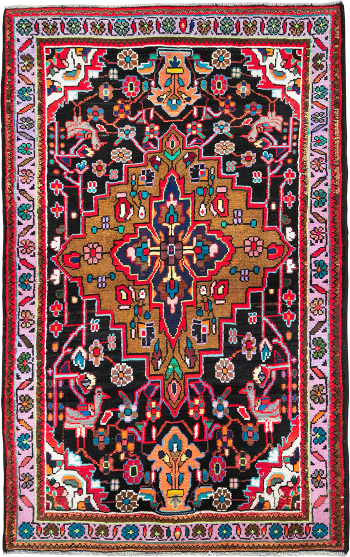 Vintage Persian Hamadan Rug, No.26265 - Gss