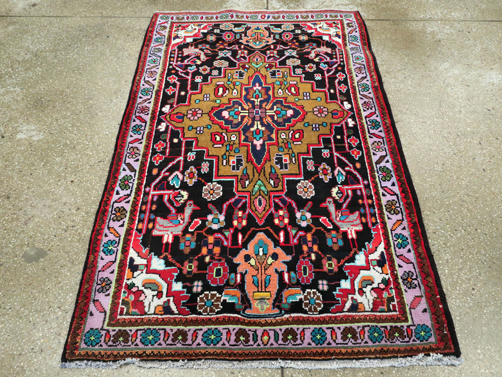 Vintage Persian Hamadan Rug, No.26265 - Gss