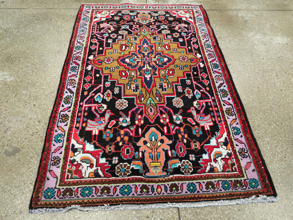 Vintage Persian Hamadan Rug, No.26265 - Gss