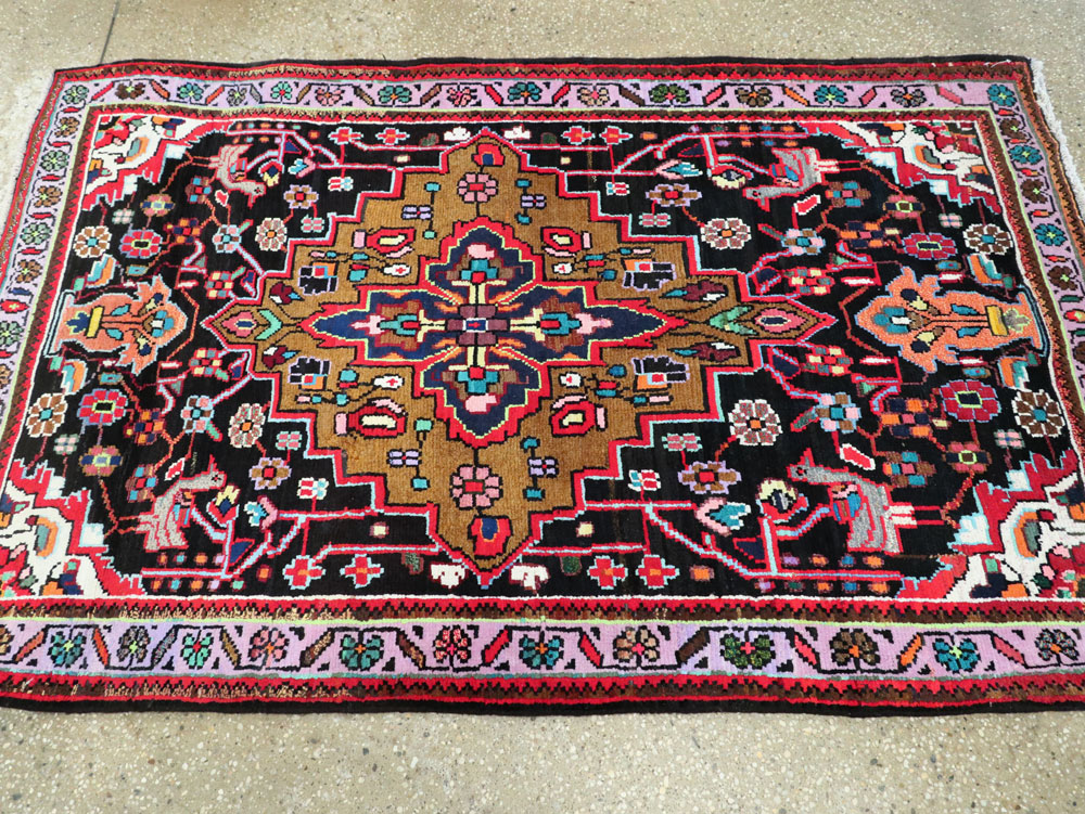 Vintage Persian Hamadan Rug, No.26265 - Gss