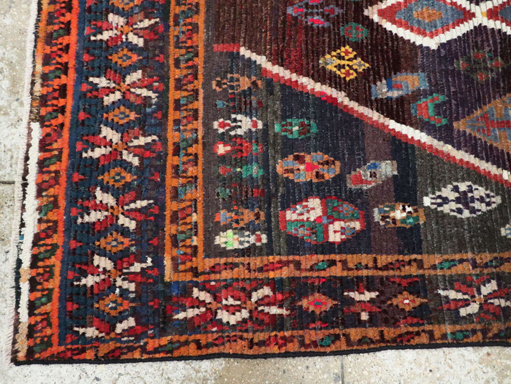Vintage Persian Gabbeh Accent Rug, No.26269 - Gss