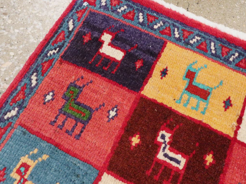 Vintage Persian Mahal Square Rug (Pair: 2 of 2), No.26273 - Gss