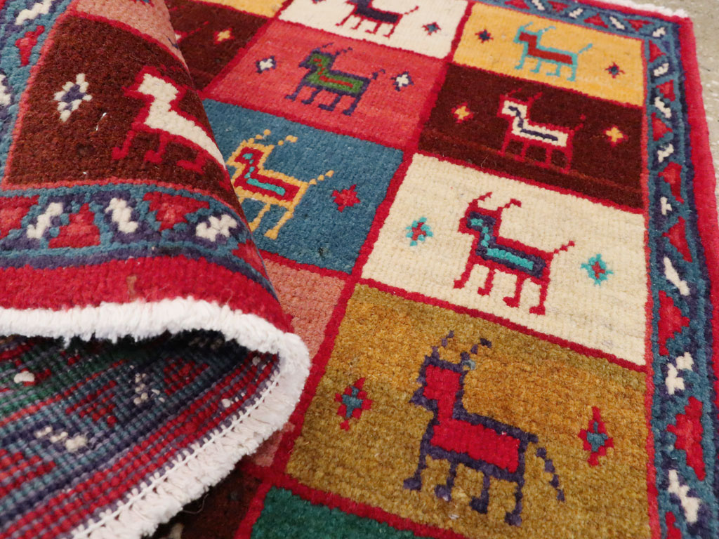 Vintage Persian Mahal Square Rug (Pair: 2 of 2), No.26273 - Gss