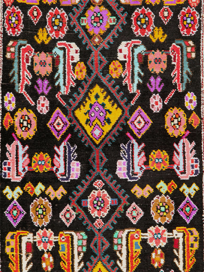 Vintage Persian Hamadan Gallery Carpet, No.26278 - Gss