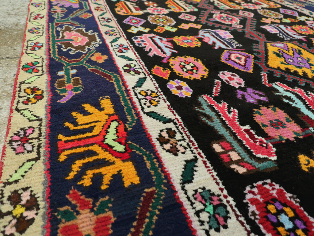 Vintage Persian Hamadan Gallery Carpet, No.26278 - Gss