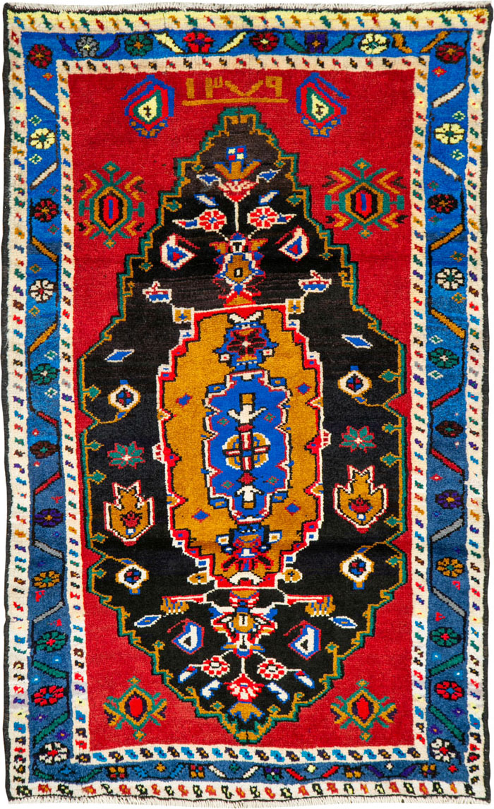 Vintage Persian Hamadan Rug, No.26279 - Gss