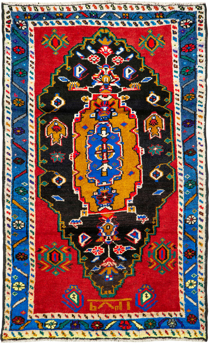 Vintage Persian Hamadan Rug, No.26279 - Gss
