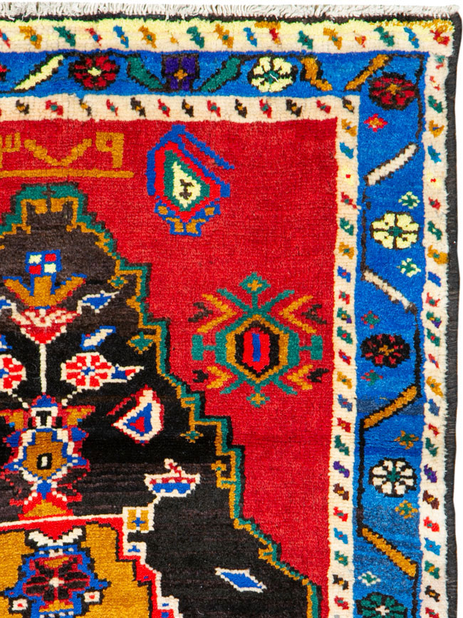 Vintage Persian Hamadan Rug, No.26279 - Gss