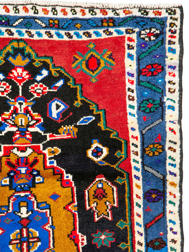 Vintage Persian Hamadan Rug, No.26279 - Gss