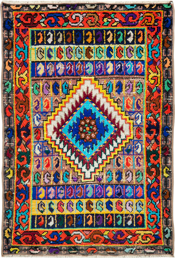 Vintage Persian Mahal Rug, No.26280 - Gss