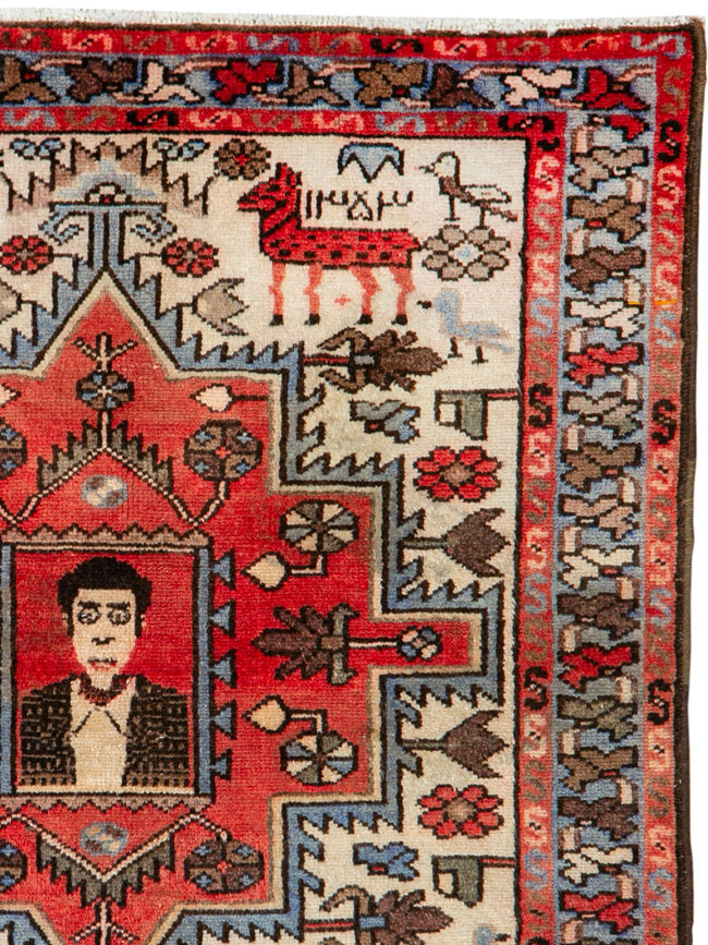 Vintage Persian Hamadan Rug, No.26283 - Gss