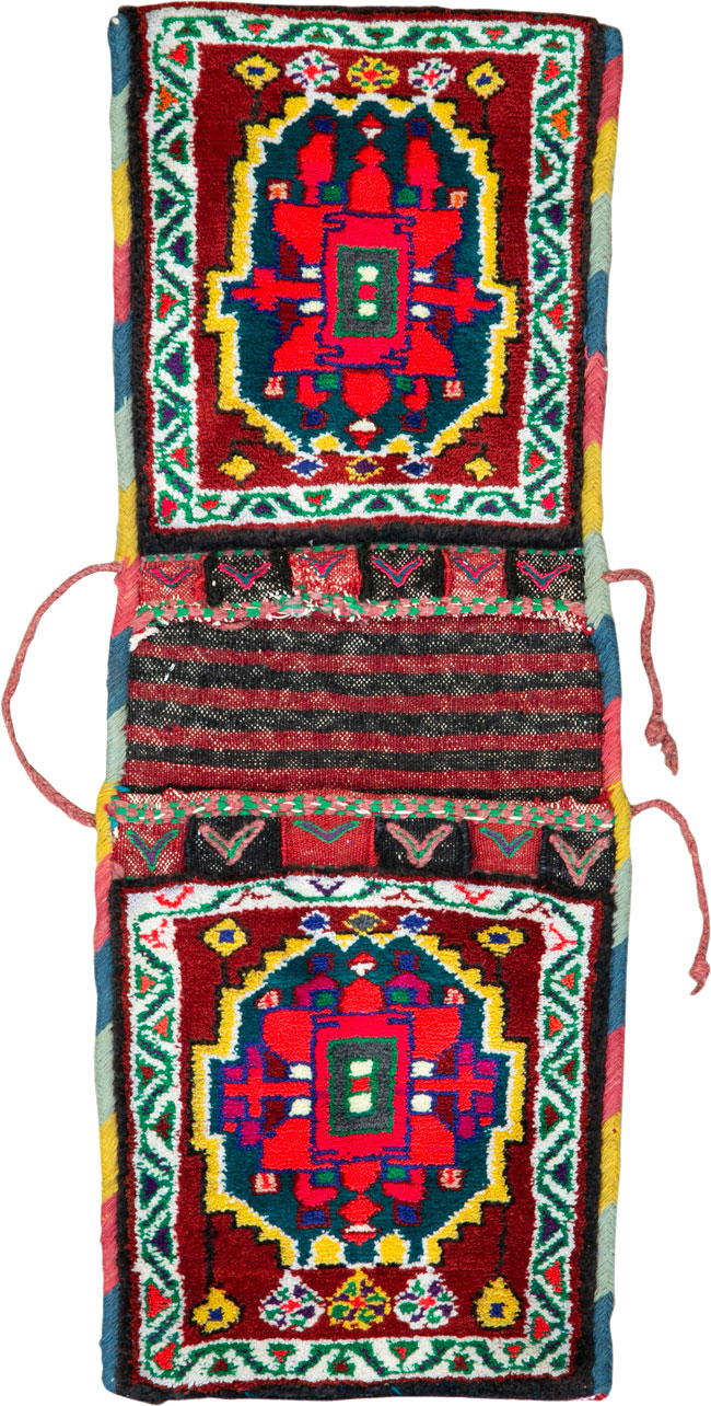 Vintage Persian Kurd Saddlebag (Khorjin), No.26287 - Gss