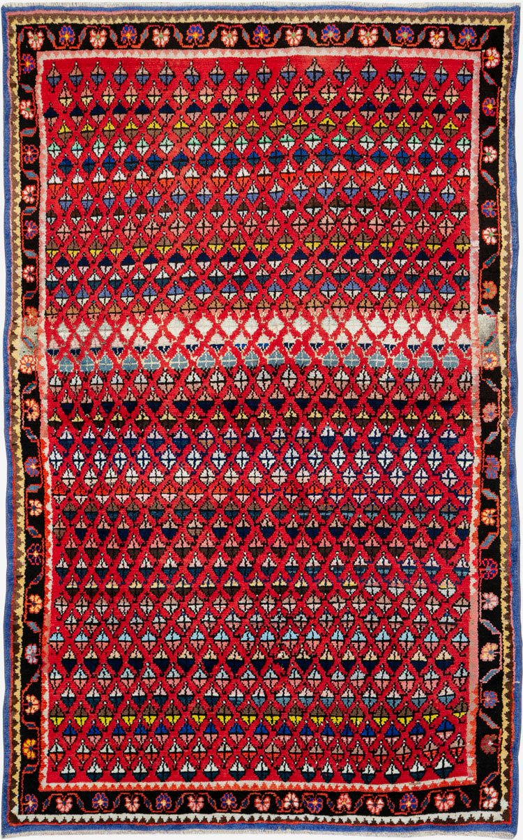 Vintage Persian Hamadan Rug, No.26289 - Gss