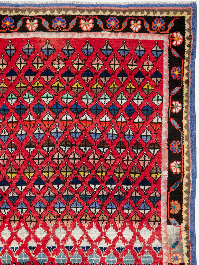 Vintage Persian Hamadan Rug, No.26289 - Gss