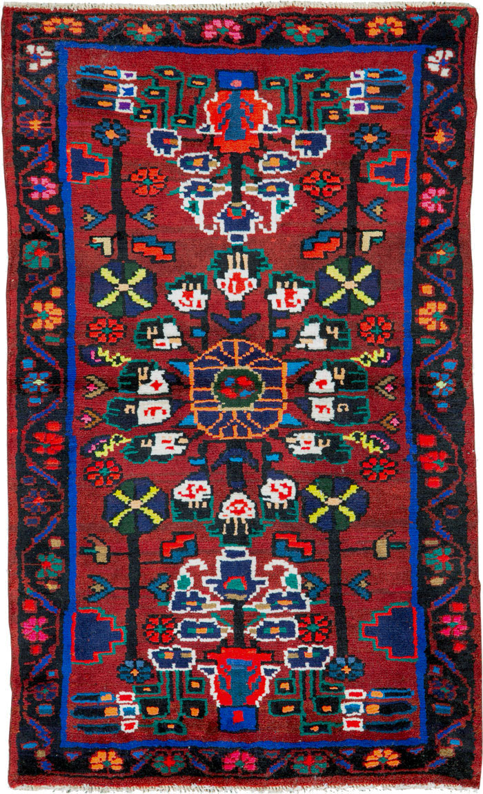 Vintage Persian Hamadan Rug, No.26290 - Gss
