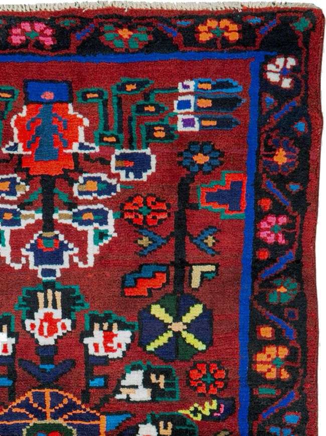 Vintage Persian Hamadan Rug, No.26290 - Gss