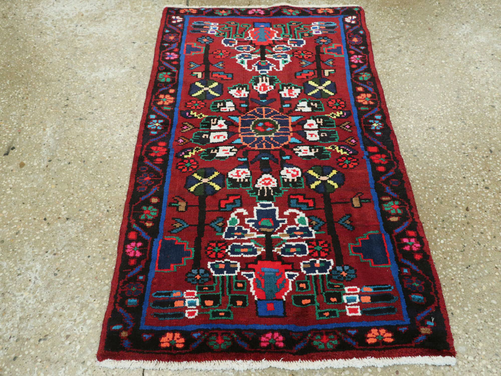 Vintage Persian Hamadan Rug, No.26290 - Gss
