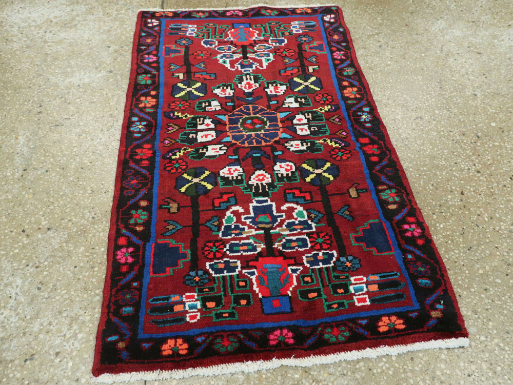 Vintage Persian Hamadan Rug, No.26290 - Gss