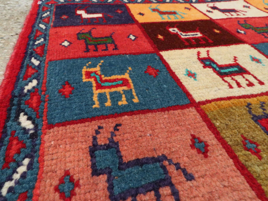 Vintage Persian Mahal Square Rug (Pair: 1 of 2), No.26292 - Gss