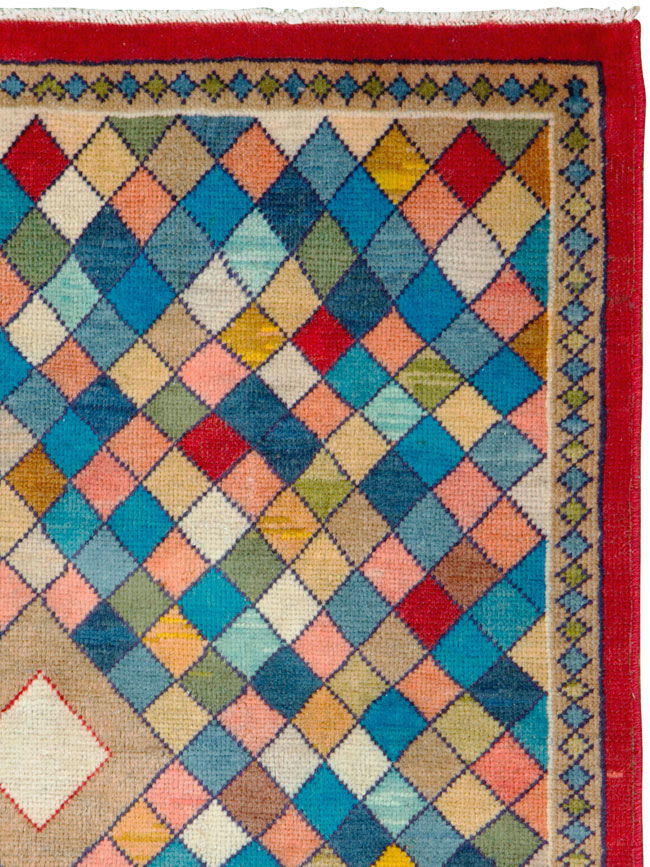 Vintage Persian Mahal Rug, No.26302 - Gss