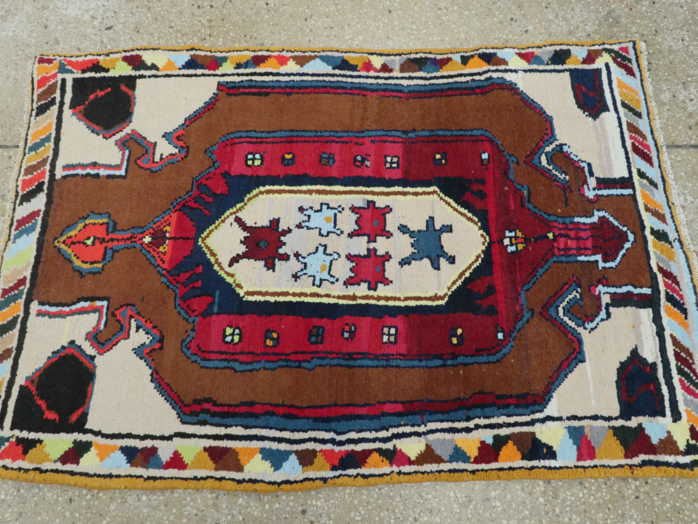 Vintage Persian Hamadan Rug, No.26304 - Gss