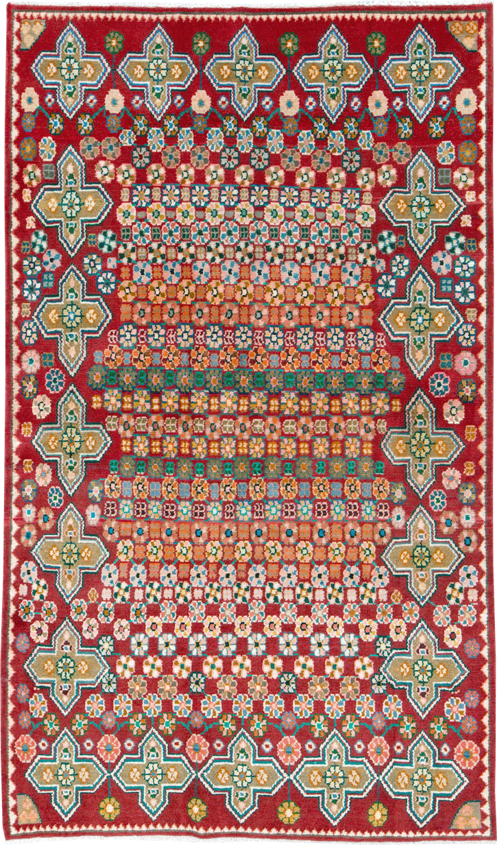 Vintage Persian Kashan Rug, No.26310 - Gss
