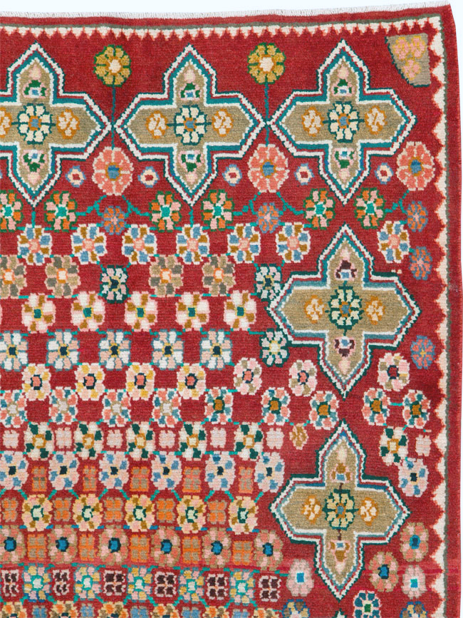 Vintage Persian Kashan Rug, No.26310 - Gss