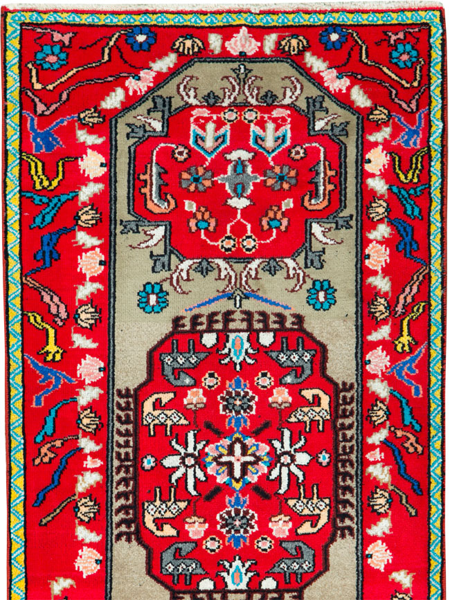 Vintage Persian Mahal Small Runner, No.26317 - Gss