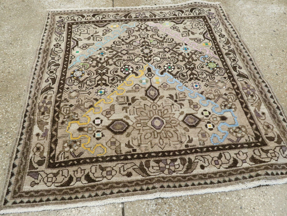 Vintage Persian Malayer Square Rug, No.26320 - Gss