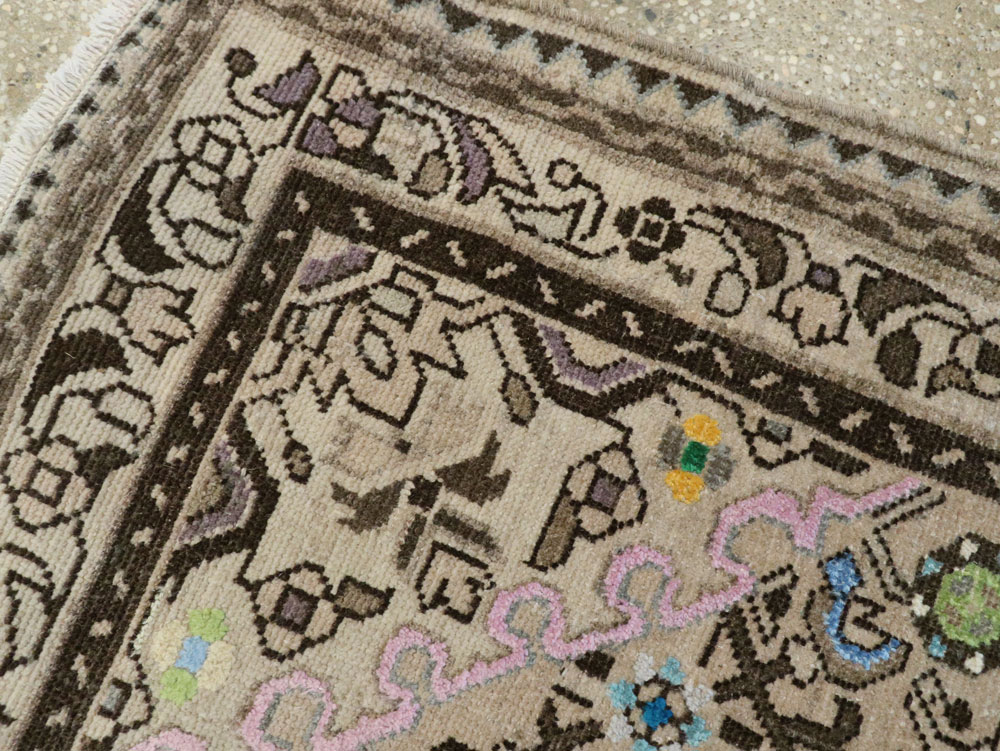 Vintage Persian Malayer Square Rug, No.26320 - Gss