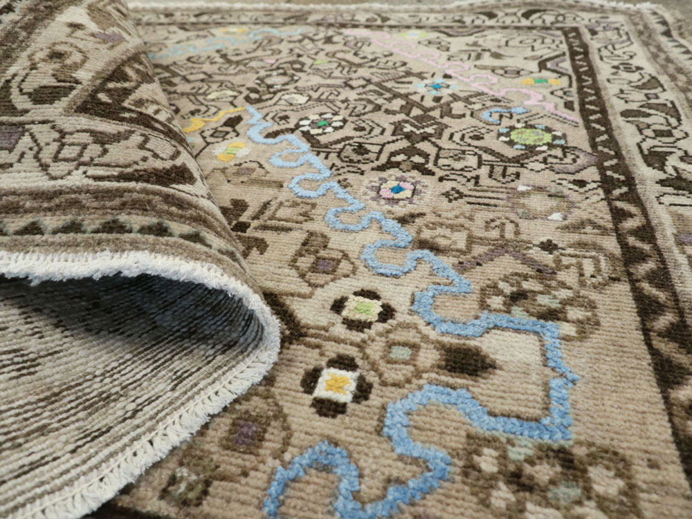 Vintage Persian Malayer Square Rug, No.26320 - Gss