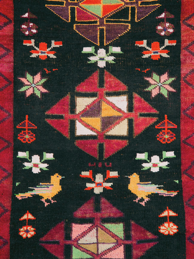 Vintage Persian Kurd Runner, No.26323 - Gss