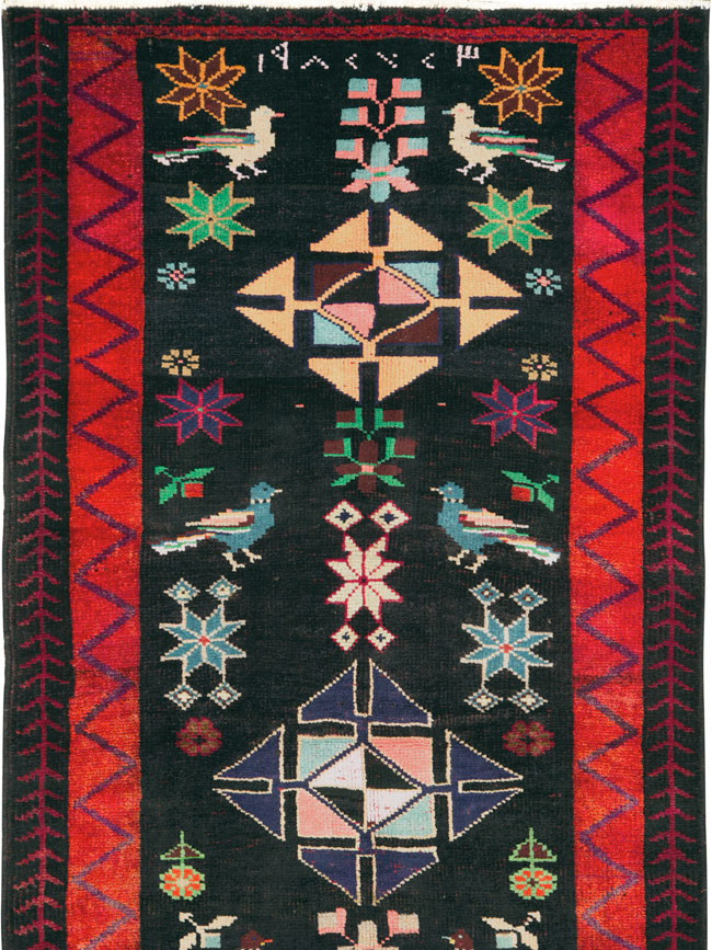 Vintage Persian Kurd Runner, No.26323 - Gss
