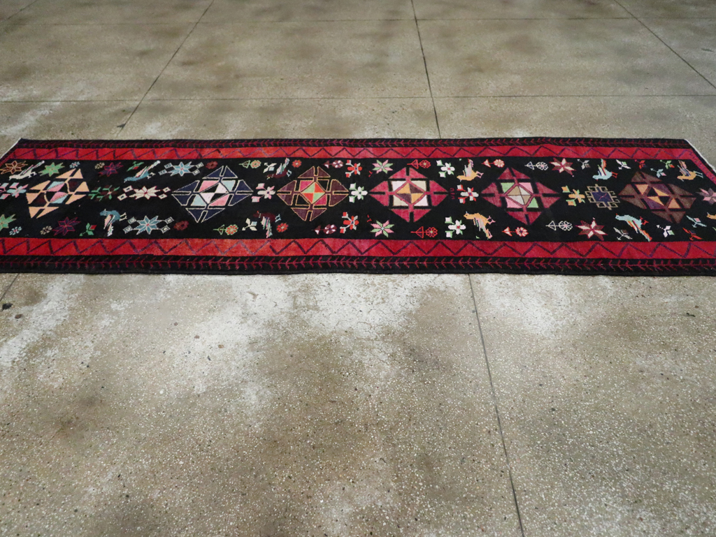 Vintage Persian Kurd Runner, No.26323 - Gss