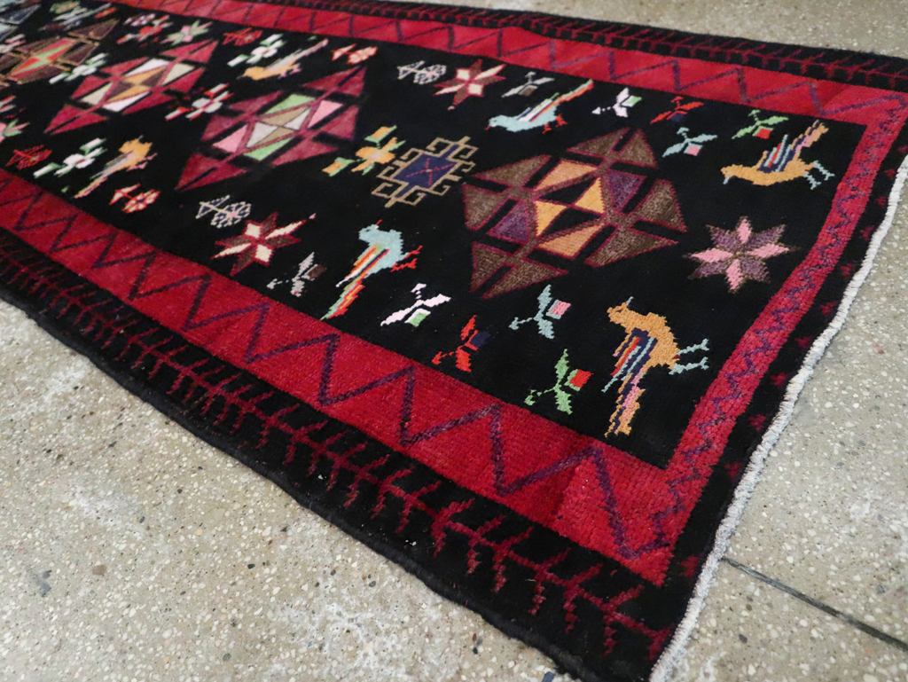 Vintage Persian Kurd Runner, No.26323 - Gss
