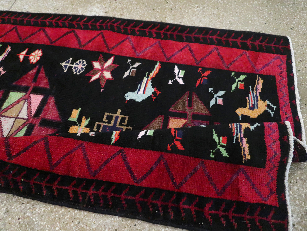 Vintage Persian Kurd Runner, No.26323 - Gss