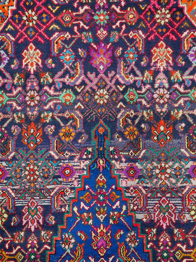 Vintage Persian Hamadan Gallery Carpet, No.26324 - Gss