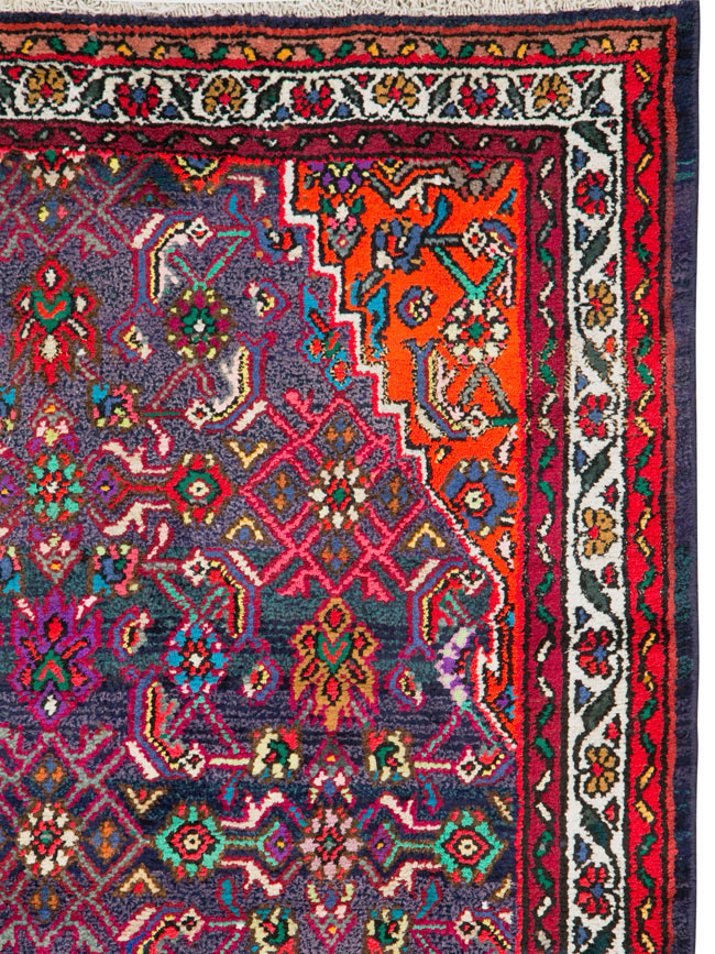 Vintage Persian Hamadan Gallery Carpet, No.26324 - Gss