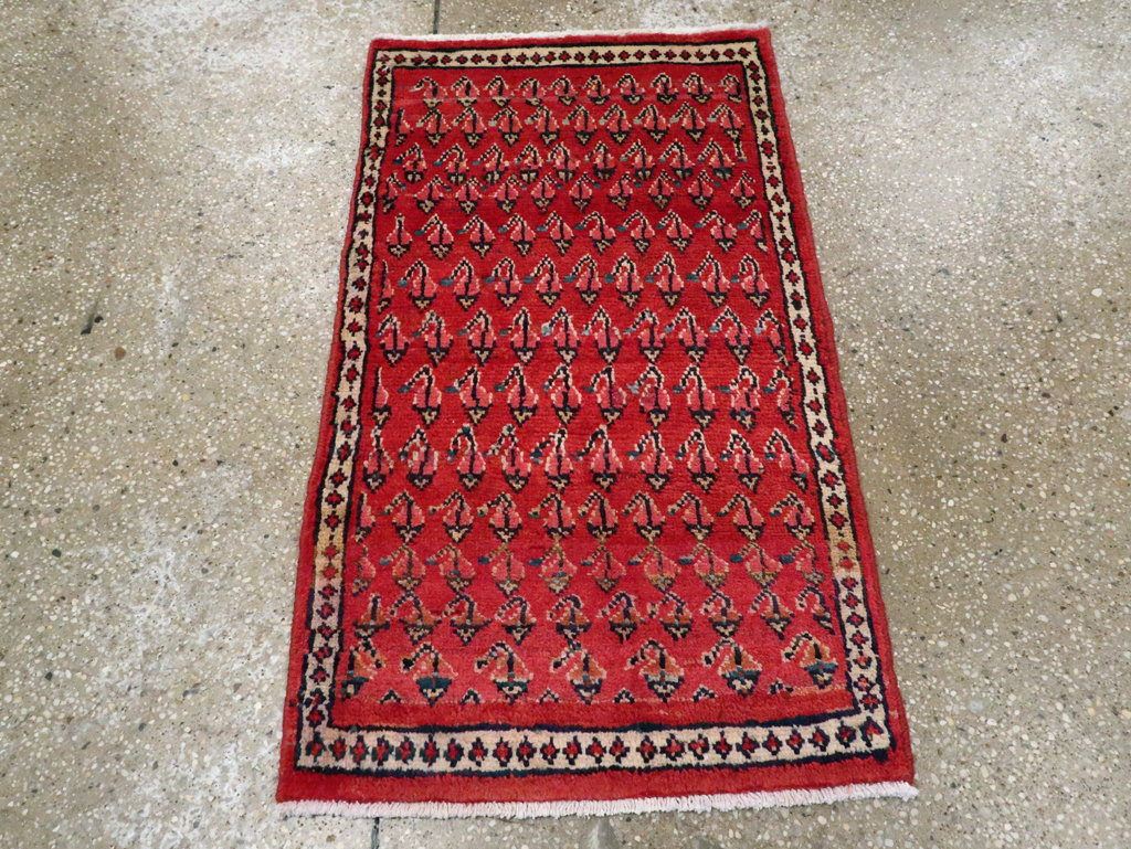 Vintage Persian Hamadan Throw Rug, No.26326 - Gss