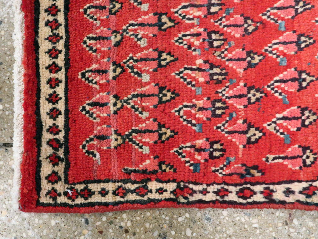 Vintage Persian Hamadan Throw Rug, No.26326 - Gss